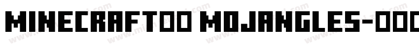 Minecraft字体 Mojangles字体转换